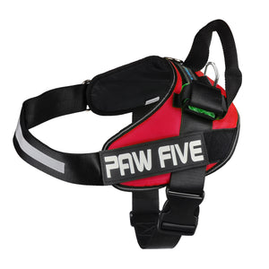 paw five core-1 harnesslava red angle 4