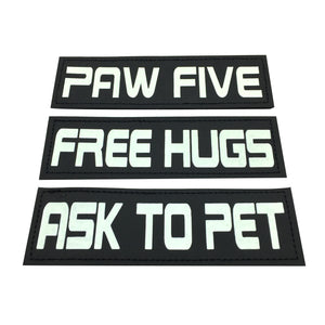 FREE HUGS Velcro Patch (Glow in the Dark)