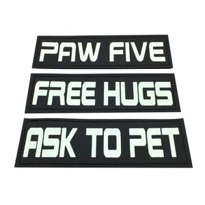 ASK TO PET Velcro Patch (Glow in the Dark)